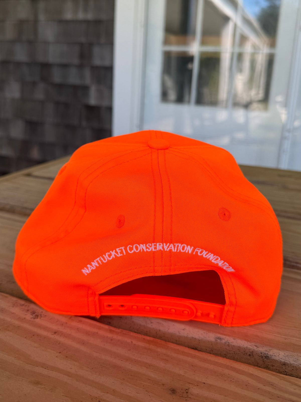 Baseball Hat 6-panel in Blaze Orange with NCF logo