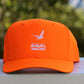 Baseball Hat 6-panel in Blaze Orange with NCF logo