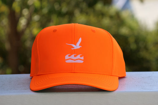 Baseball Hat 6-panel in Blaze Orange with NCF logo