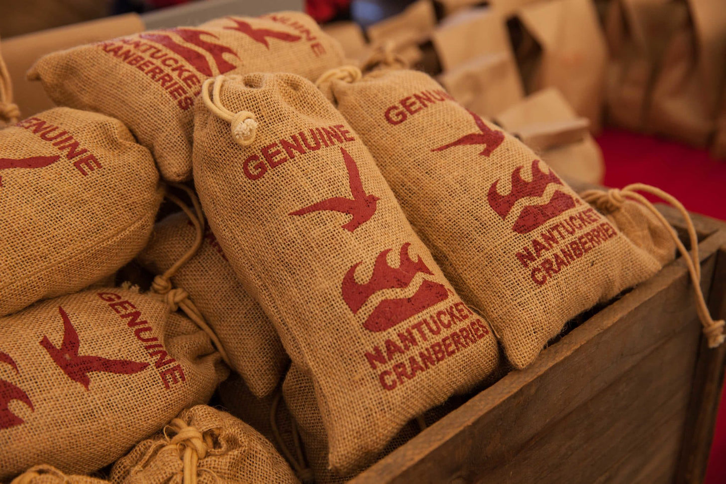 Cranberries 1 pound in Burlap Bag