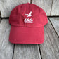 Baseball Hat in Cranberry with White NCF logo