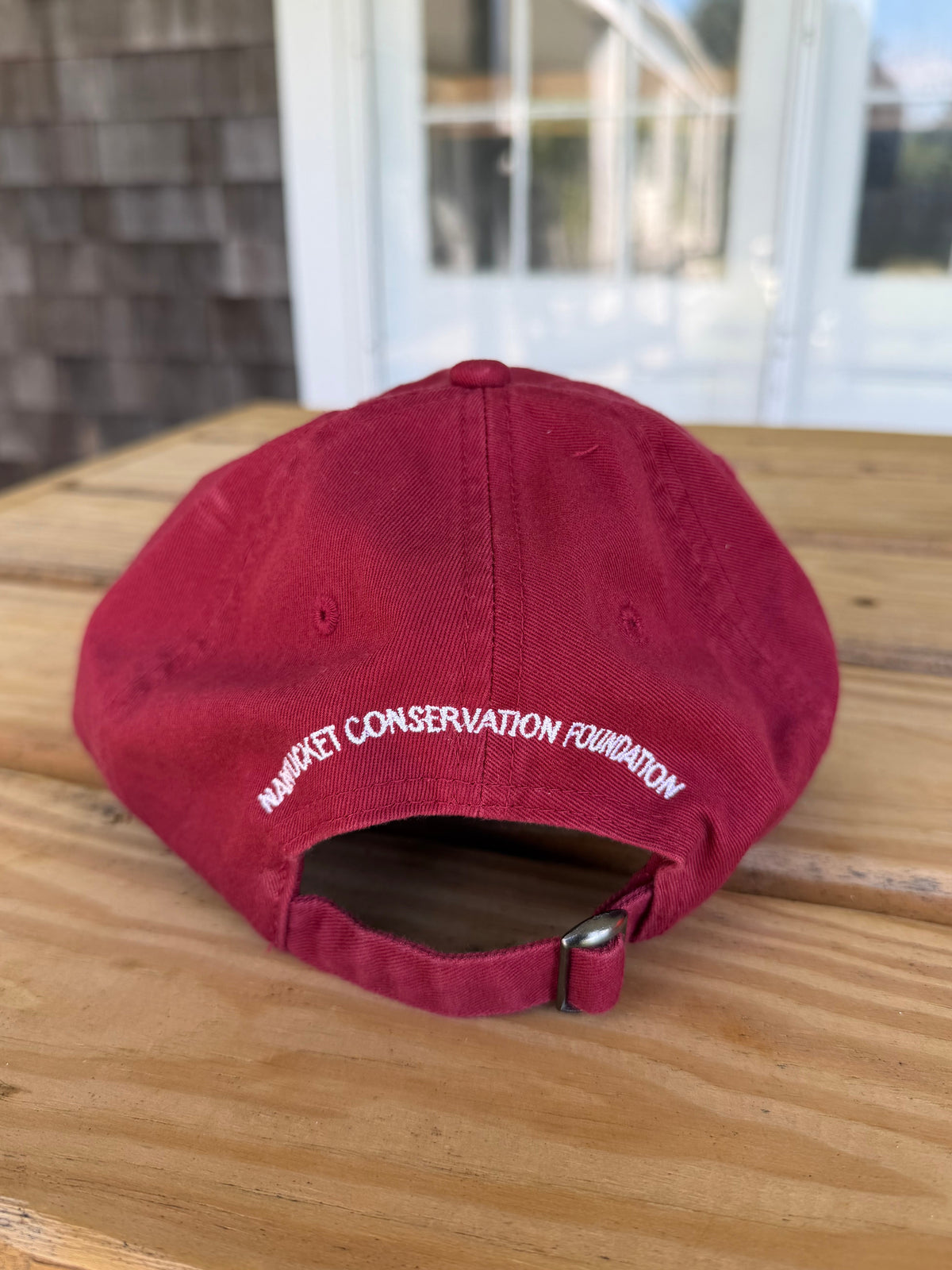 Baseball Hat in Cranberry with White NCF logo