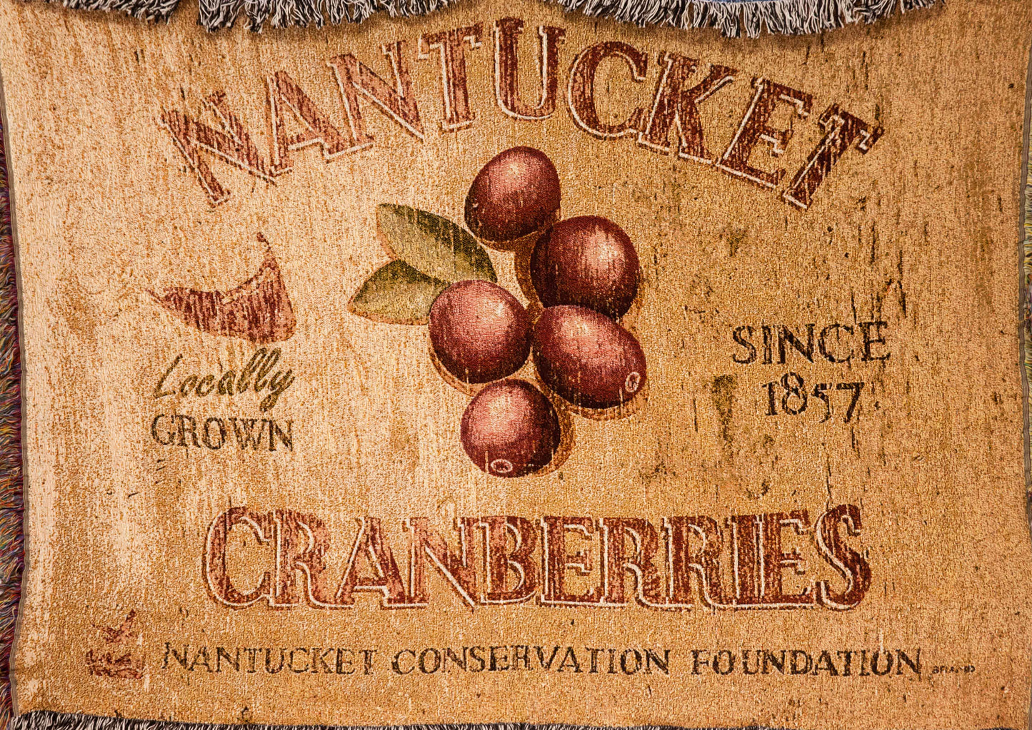 Nantucket Cranberry Blanket